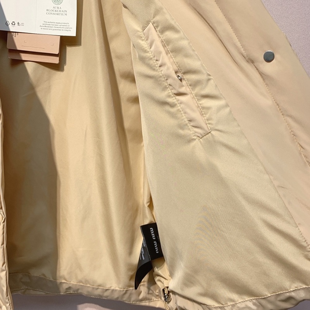 Miu Miu patchwork short down jacket - image 4